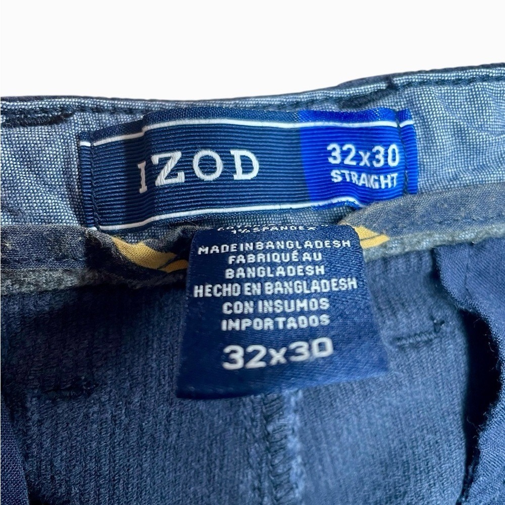 Izod Men's Navy‎ Corduroy Jeans - Picture 4 of 7